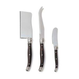 An exclusive stainless steel cheese knife set personnalisable