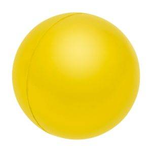 Anti-stress 'balle' Calum jaune personnalisable avec logo