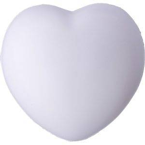 Anti-stress 'coeur' blanc personnalisable avec logo