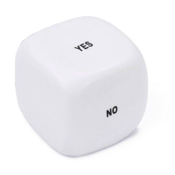 Anti stress 'décideur' blanc personnalisable avec logo