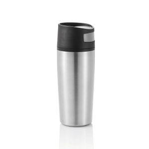 Auto est un mug antifuites de 300ml, éxtérieur argent personnalisable
