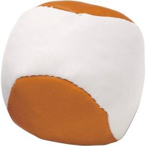 Balle de jonglage orange personnalisable avec logo