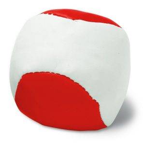 Balle de jonglage rouge personnalisable avec logo