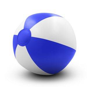 Ballon de plage gonflables bleu marine personnalisable avec logo