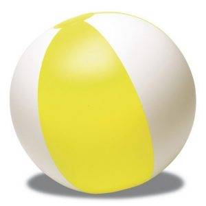 Ballon de plage gonflables jaune personnalisable avec logo