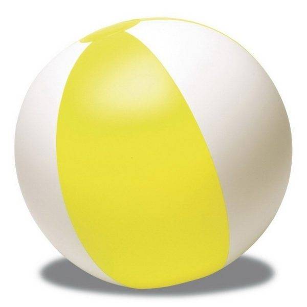 Ballon de plage gonflables jaune personnalisable avec logo