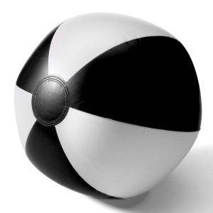 Ballon de plage gonflables noir personnalisable avec logo