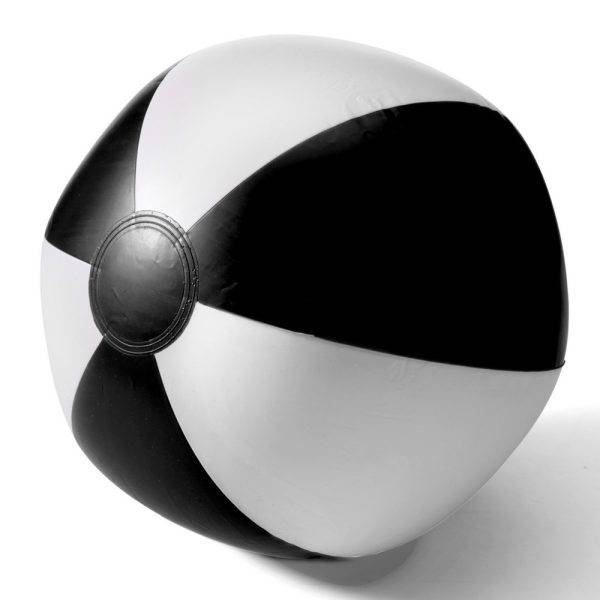 Ballon de plage gonflables noir personnalisable avec logo