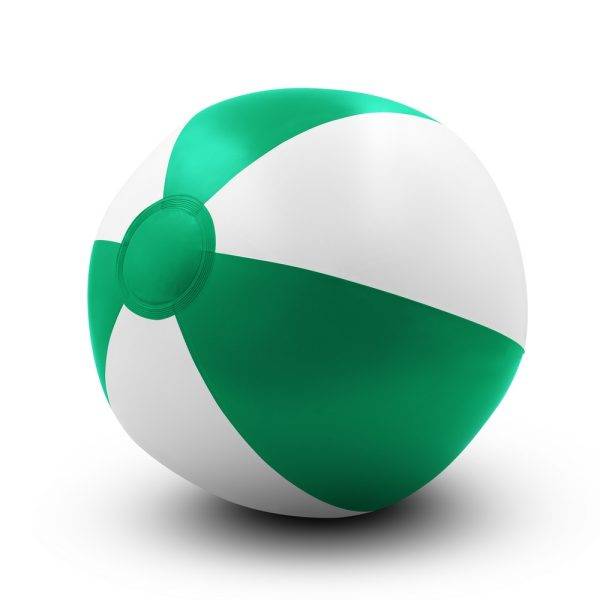 Ballon de plage gonflables vert personnalisable avec logo