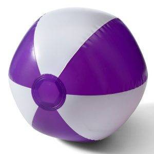 Ballon de plage gonflables violet personnalisable avec logo