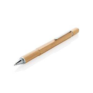 Bamboo 5 in 1 toolpen brun personnalisable avec logo