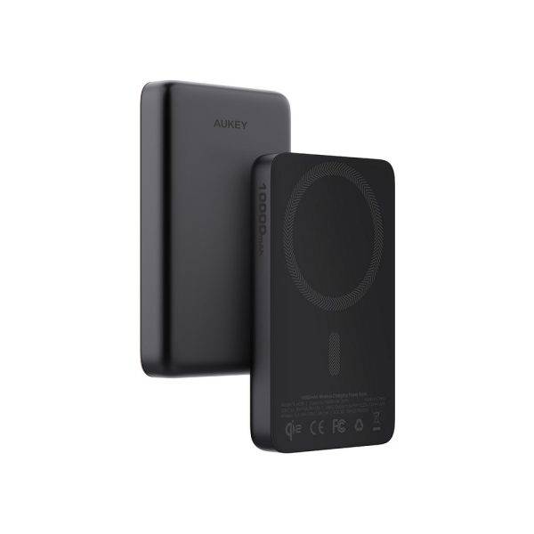 Batterie externe sans fil magnétique 10000 mAh, Aukey personnalisable