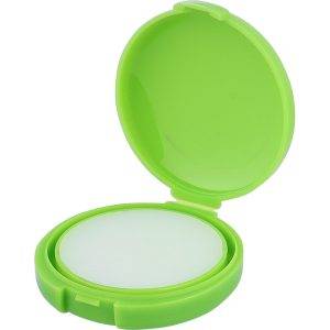 Baume à lèvres vert personnalisable avec logo