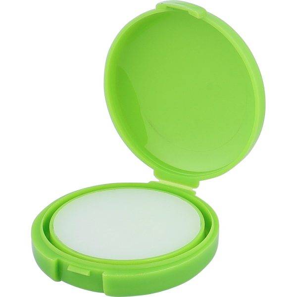Baume à lèvres vert personnalisable avec logo
