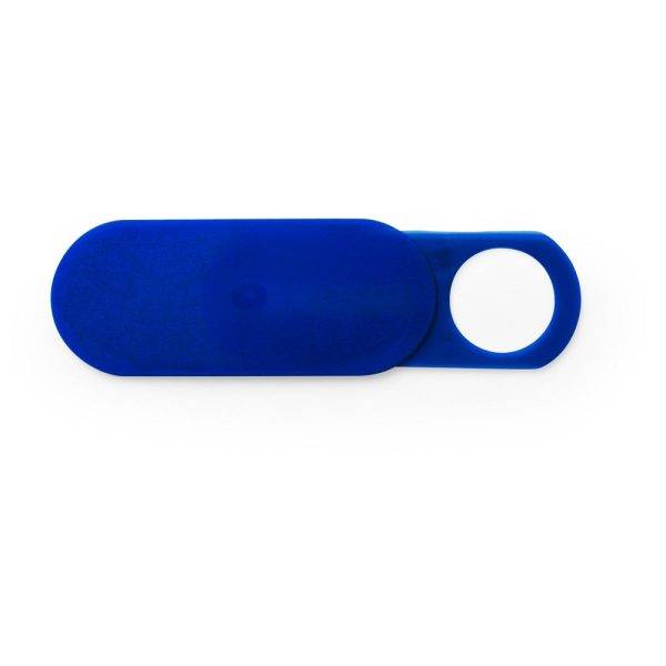 Bloqueur webcam bleu personnalisable avec logo