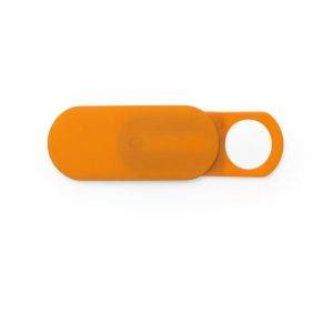 Bloqueur webcam orange personnalisable avec logo