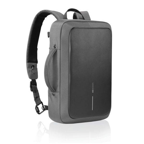 Bobby Bizz 2.0 sac à dos et sacoche antivol gris personnalisable