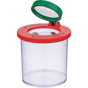 Bocal avec loupe intégrée vert claire personnalisable avec logo