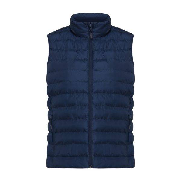 Bodywarmer femme en polyester recyclé IQONIQ Meru bleu personnalisable – réf. T4702.002.S