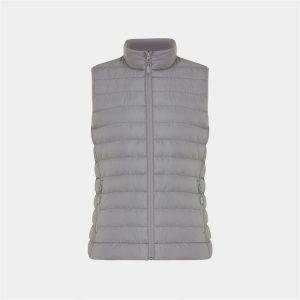 Bodywarmer femme en polyester recyclé IQONIQ Meru gris personnalisable – réf. T4702.035.XS