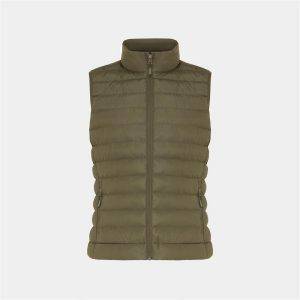 Bodywarmer femme en polyester recyclé IQONIQ Meru kaki personnalisable