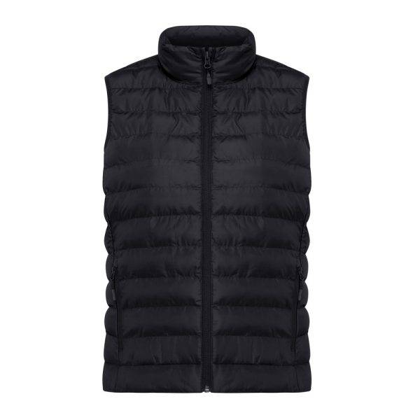 Bodywarmer femme en polyester recyclé IQONIQ Meru noir personnalisable – réf. T4702.001.XS