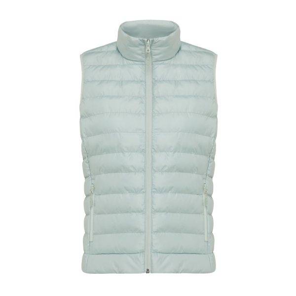 Bodywarmer femme en polyester recyclé IQONIQ Meru vert personnalisable – réf. T4702.023.XXL
