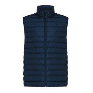 Bodywarmer homme en polyester recyclé IQONIQ Meru bleu personnalisable – réf. T1702.002.S