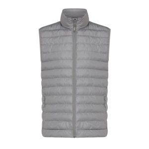 Bodywarmer homme en polyester recyclé IQONIQ Meru gris personnalisable – réf. T1702.035.S