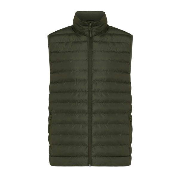 Bodywarmer homme en polyester recyclé IQONIQ Meru kaki personnalisable – réf. T1702.020.XL