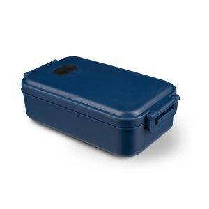Boîte à lunch bleu personnalisable avec logo