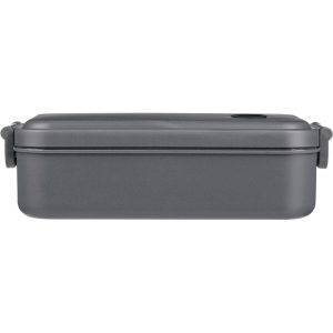 Boîte à lunch gris personnalisable avec logo