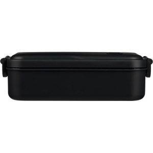 Boîte à lunch noir personnalisable avec logo