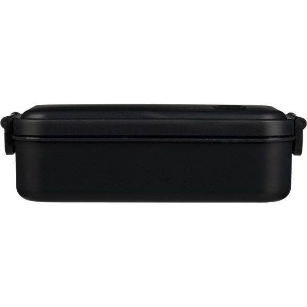Boîte à lunch noir personnalisable avec logo
