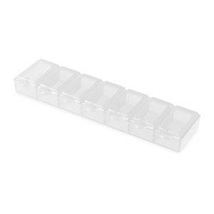 Boîte à pilules avec 7 compartiments Chuks blanc personnalisable