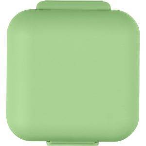 Boîte à pilules vert personnalisable avec logo