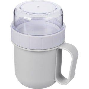 Boîte alimentaire de 450 ml blanc personnalisable avec logo