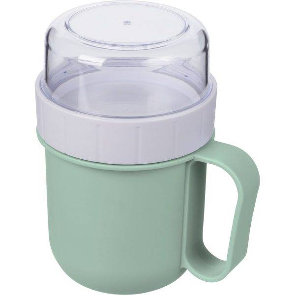 Boîte alimentaire de 450 ml vert claire personnalisable avec logo