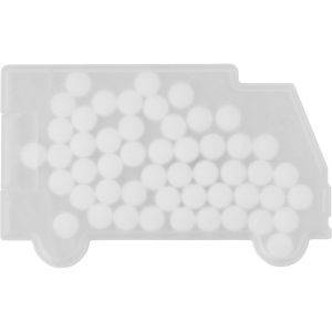Boîte de bonbons à la menthe 'Camion' blanc personnalisable avec logo