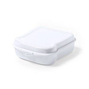 Boîtes à lunch 'sandwich' 450 ml blanc personnalisable avec logo