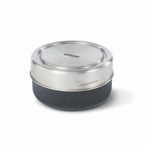 Bol à lunch en verre Black+Blum 750ml argent personnalisable avec logo