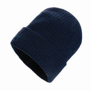Bonnet avec revers AWARE Polylana Pryor bleu personnalisable avec logo