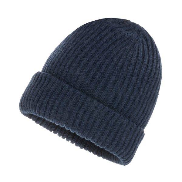 Bonnet double épaisseur Impact AWARE Polylana bleu personnalisable