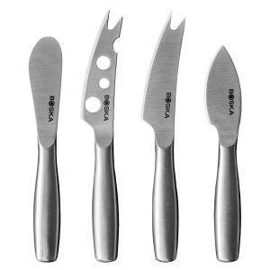 BOSKA Set de couteaux à fromage Mini Copenhagen gris personnalisable