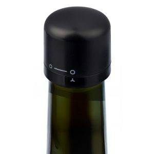Bouchon de bouteille noir personnalisable avec logo