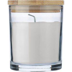 Bougie parfumée blanc personnalisable avec logo – réf. VA891-02