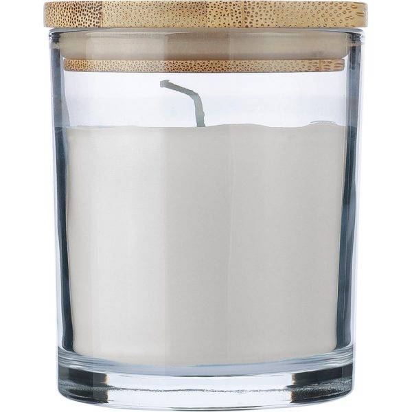 Bougie parfumée blanc personnalisable avec logo – réf. VA891-02