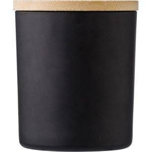 Bougie parfumée noir personnalisable avec logo – réf. V1196-03