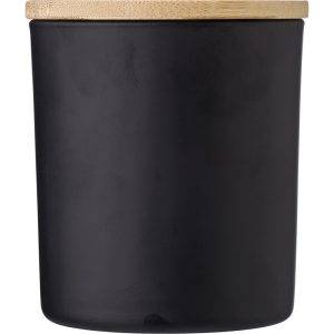 Bougie parfumée noir personnalisable avec logo – réf. V1198-03