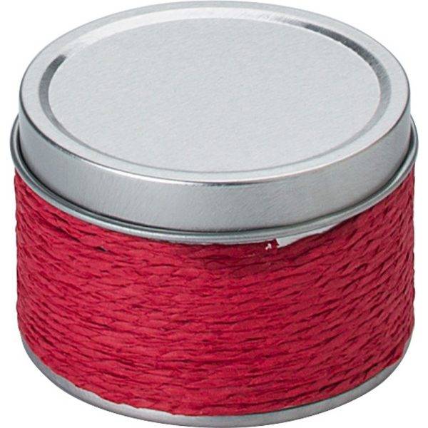Bougie parfumée rouge personnalisable avec logo